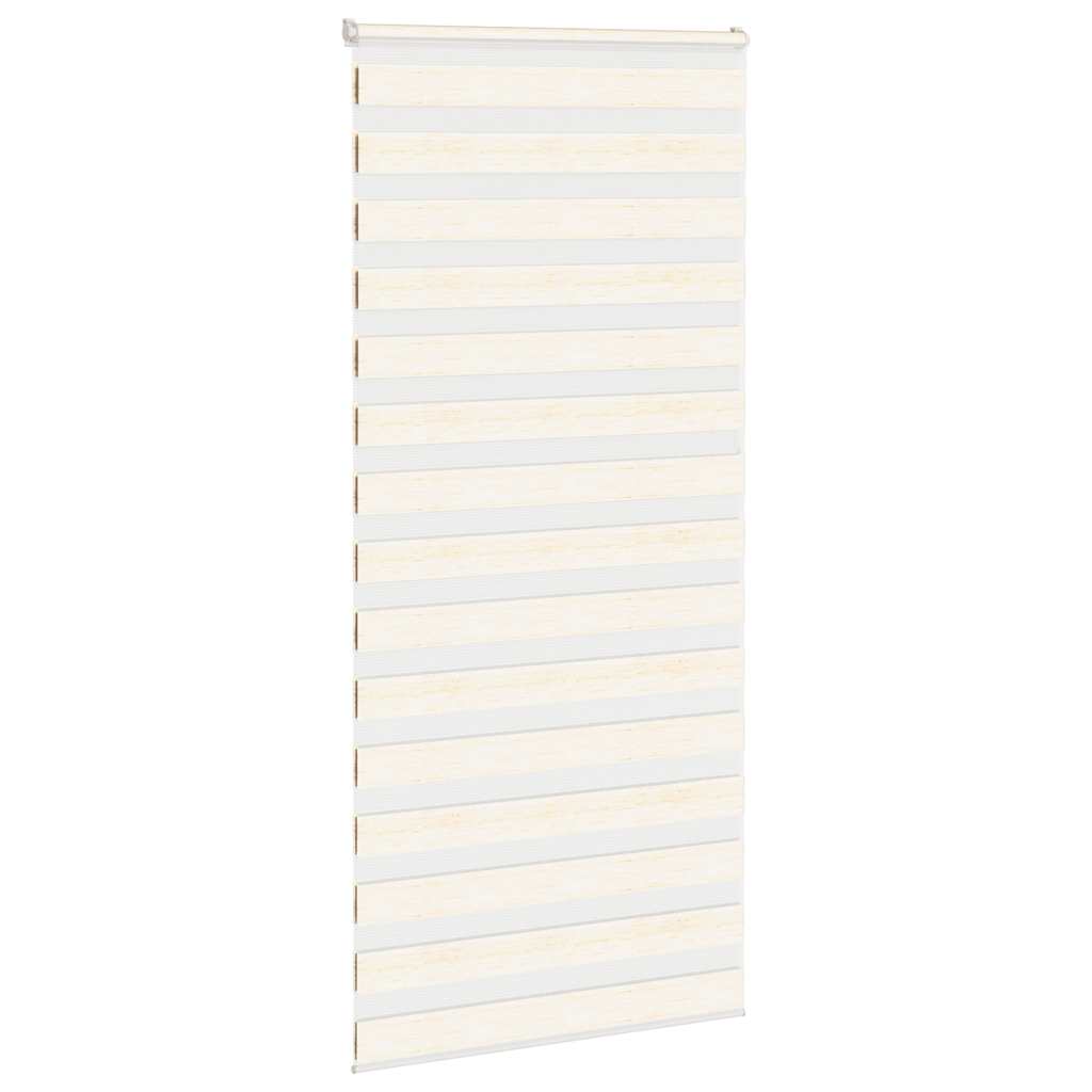 Doppelrollo Marmorbeige 95x200 cm Stoffbreite 90,9 cm Polyester