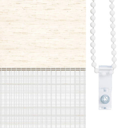 Doppelrollo Marmorbeige 150x200cm Stoffbreite 145,9 cm Polyester