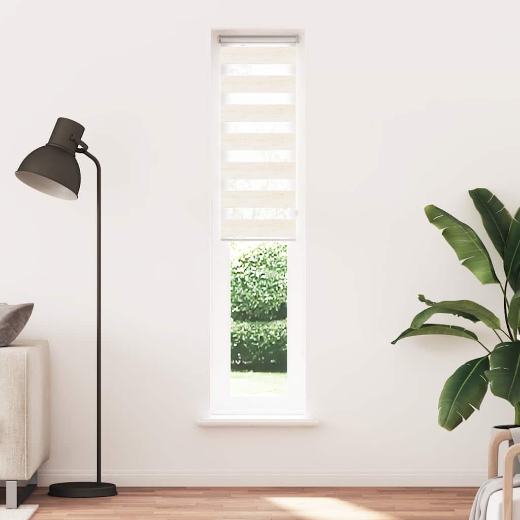 Doppelrollo Marmorbeige 45x230 cm Stoffbreite 40,9 cm Polyester