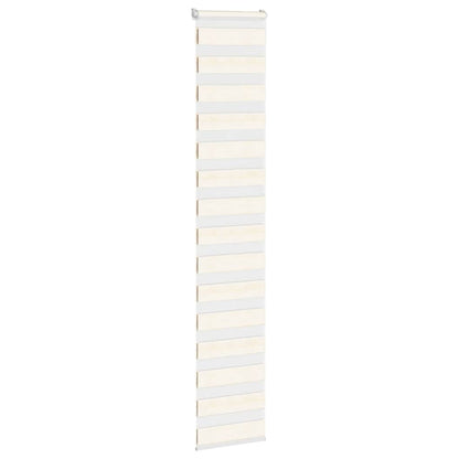 Doppelrollo Marmorbeige 50x230 cm Stoffbreite 45,9 cm Polyester