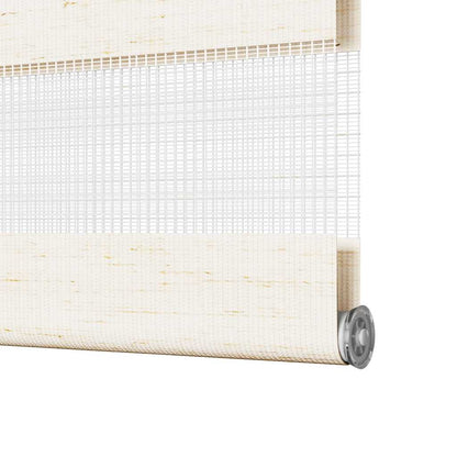 Doppelrollo Marmorbeige 60x230 cm Stoffbreite 55,9 cm Polyester