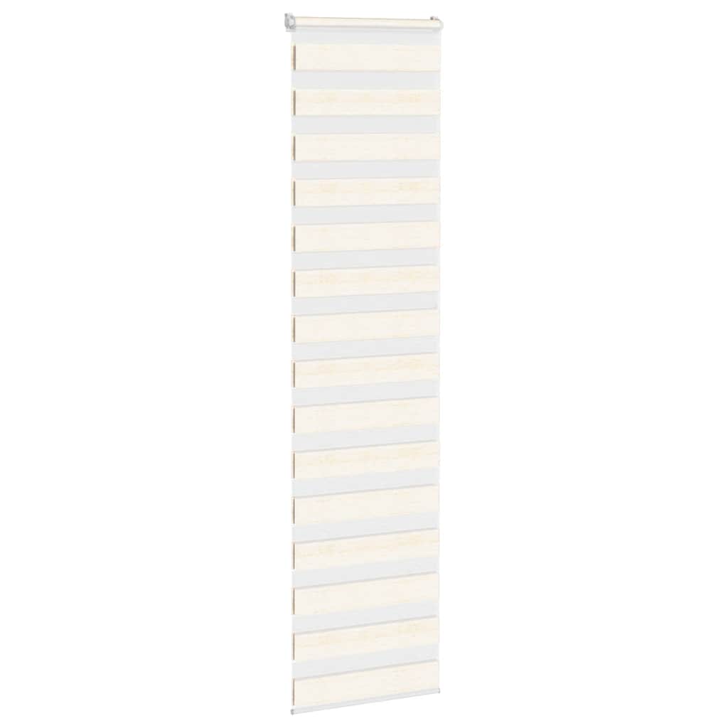 Doppelrollo Marmorbeige 60x230 cm Stoffbreite 55,9 cm Polyester