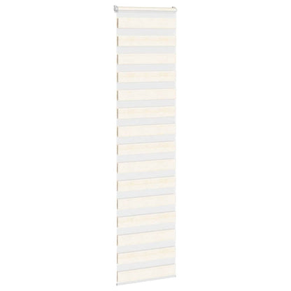 Doppelrollo Marmorbeige 65x230 cm Stoffbreite 60,9 cm Polyester