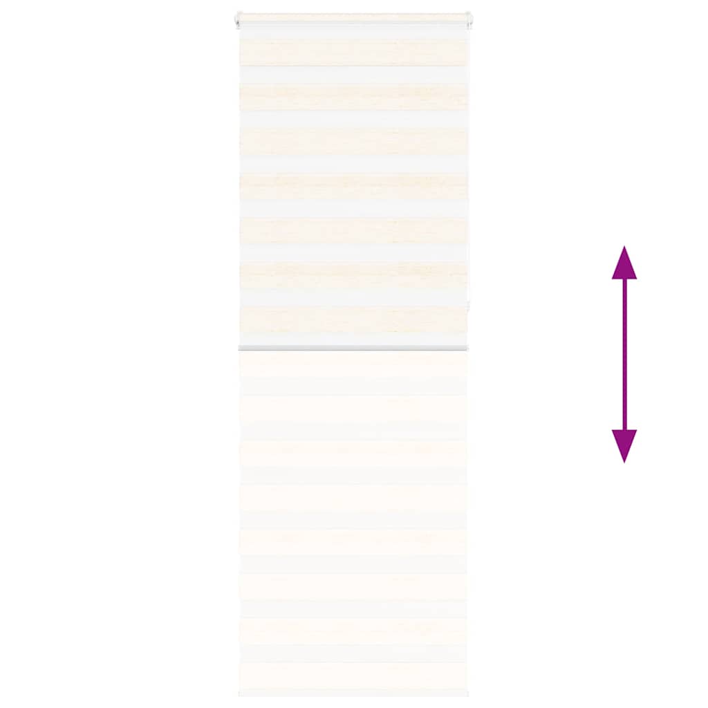 Doppelrollo Marmorbeige 75x230 cm Stoffbreite 70,9 cm Polyester