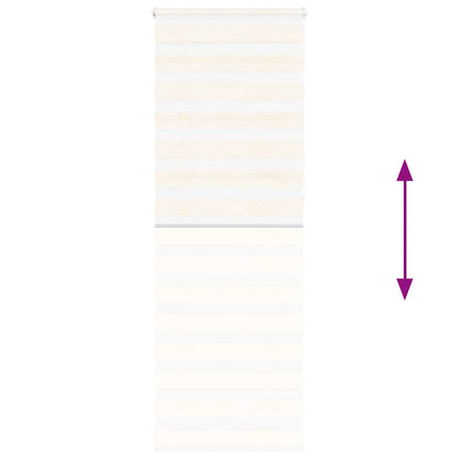 Doppelrollo Marmorbeige 75x230 cm Stoffbreite 70,9 cm Polyester