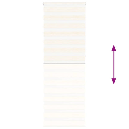 Doppelrollo Marmorbeige 80x230 cm Stoffbreite 75,9 cm Polyester