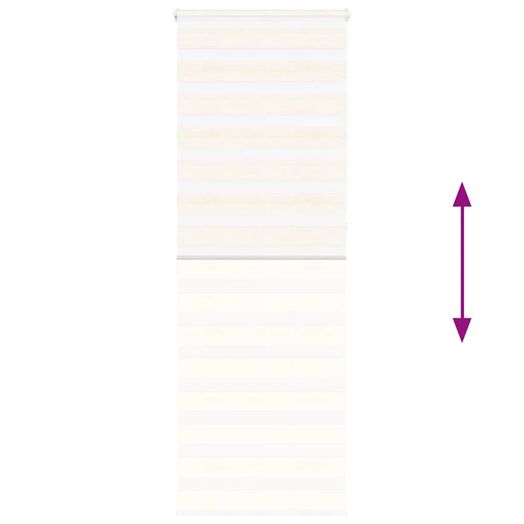 Doppelrollo Marmorbeige 85x230 cm Stoffbreite 80,9 cm Polyester