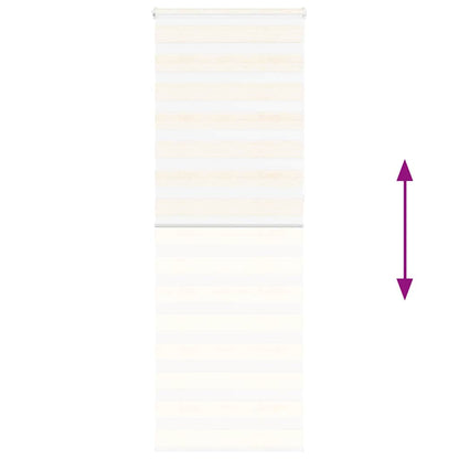 Doppelrollo Marmorbeige 85x230 cm Stoffbreite 80,9 cm Polyester