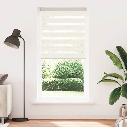 Doppelrollo Marmorbeige 115x230cm Stoffbreite 110,9 cm Polyester