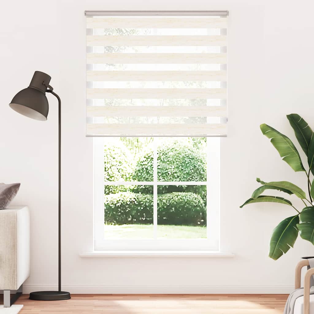 Doppelrollo Marmorbeige 120x230cm Stoffbreite 115,9 cm Polyester