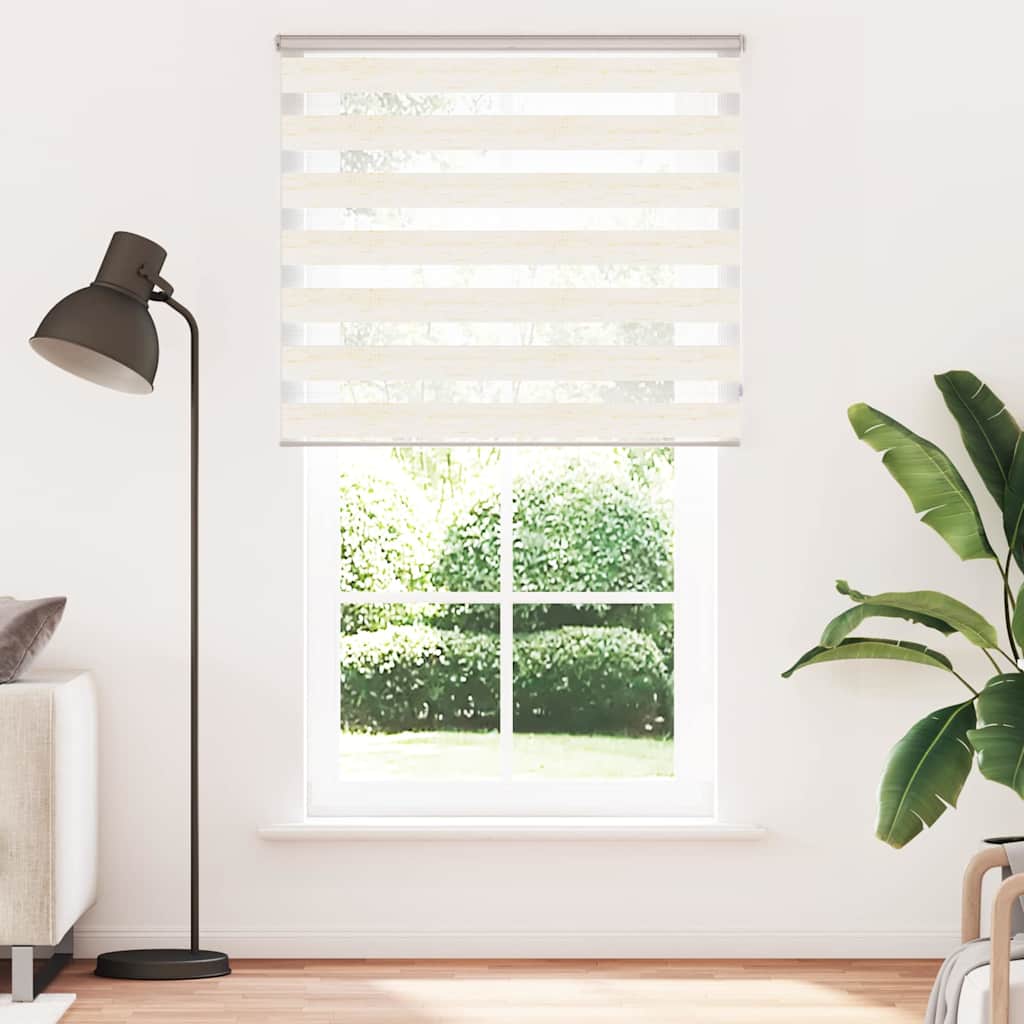 Doppelrollo Marmorbeige 125x230cm Stoffbreite 120,9 cm Polyester