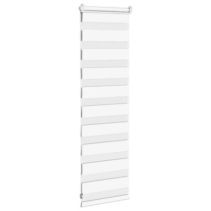 Doppelrollo Weiß 40x100 cm Stoffbreite 35,9 cm Polyester