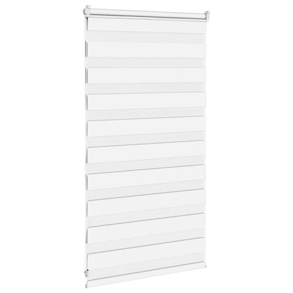 Doppelrollo Weiß 80x100 cm Stoffbreite 75,9 cm Polyester