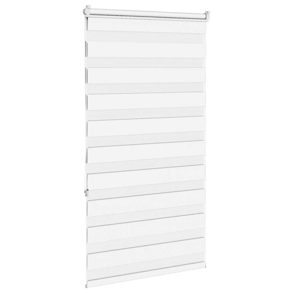 Doppelrollo Weiß 85x150 cm Stoffbreite 80,9 cm Polyester