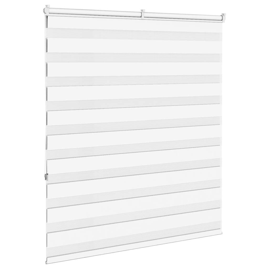 Doppelrollo Weiß 125x150 cm Stoffbreite 120,9 cm Polyester