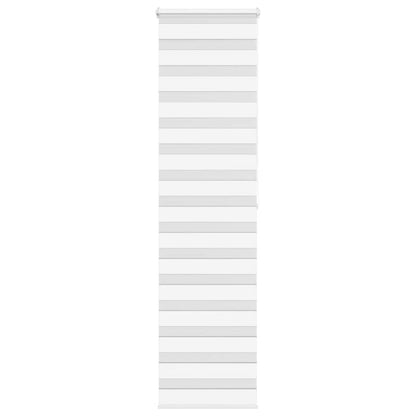 Doppelrollo Weiß 60x200 cm Stoffbreite 55,9 cm Polyester