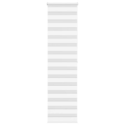 Doppelrollo Weiß 65x200 cm Stoffbreite 60,9 cm Polyester