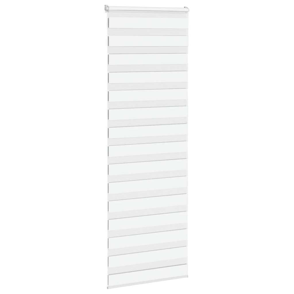 Doppelrollo Weiß 75x200 cm Stoffbreite 70,9 cm Polyester
