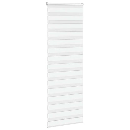 Doppelrollo Weiß 75x200 cm Stoffbreite 70,9 cm Polyester
