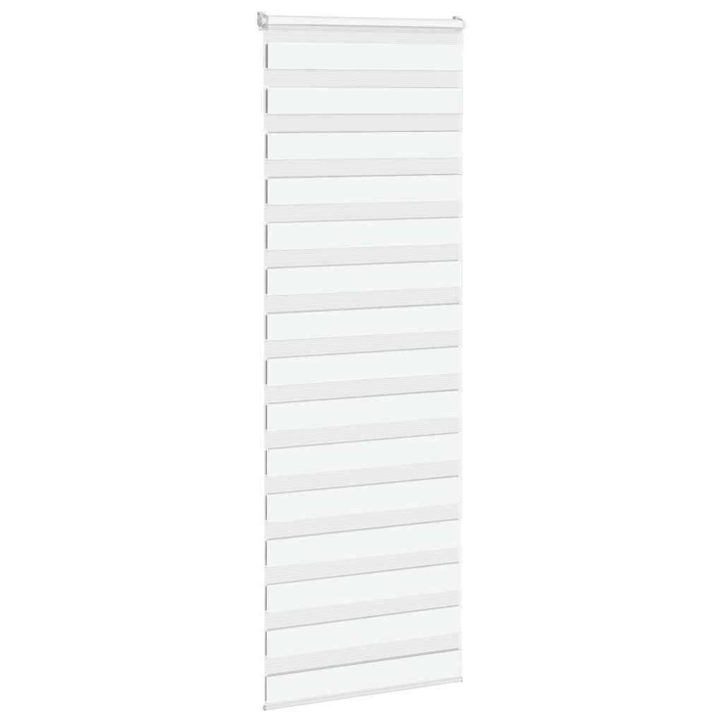 Doppelrollo Weiß 85x200 cm Stoffbreite 80,9 cm Polyester