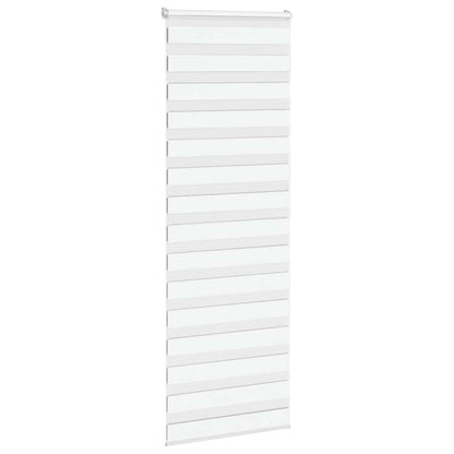 Doppelrollo Weiß 85x200 cm Stoffbreite 80,9 cm Polyester