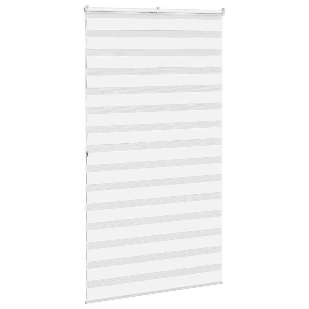 Doppelrollo Weiß 125x200 cm Stoffbreite 120,9 cm Polyester