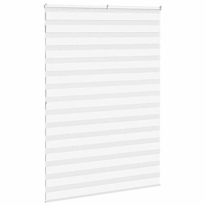 Doppelrollo Weiß 160x200 cm Stoffbreite 155,9 cm Polyester