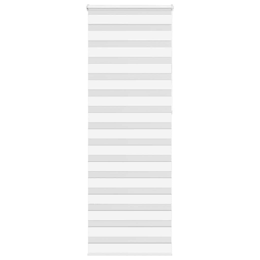 Doppelrollo Weiß 85x230 cm Stoffbreite 80,9 cm Polyester