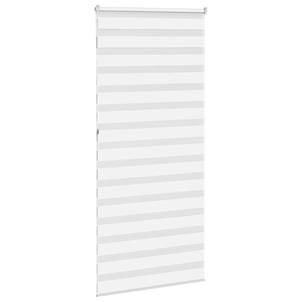 Doppelrollo Weiß 95x230 cm Stoffbreite 90,9 cm Polyester
