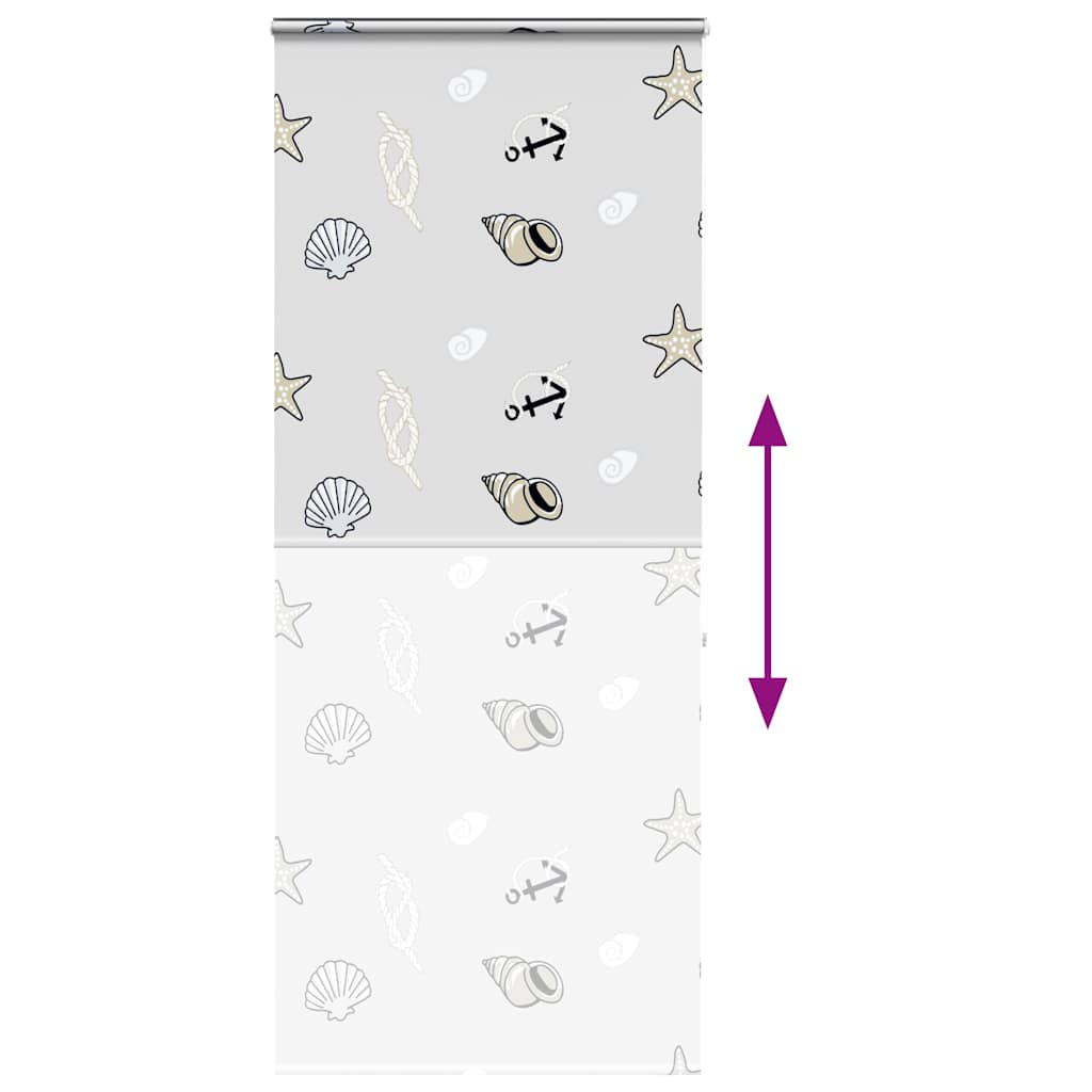 Duschrollo mit Kassette 110x240 cm Stoffbreite 106 cm