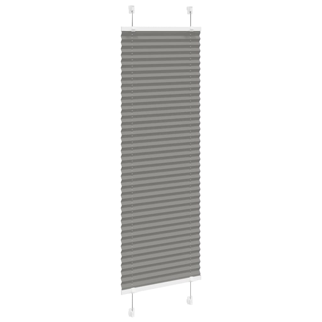 Plissee Anthrazit 45x100 cm Stoffbreite 44,4 cm Polyester