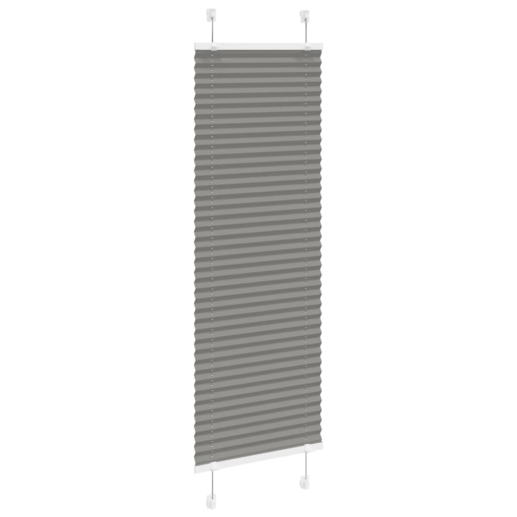 Plissee Anthrazit 50x100 cm Stoffbreite 49,4 cm Polyester