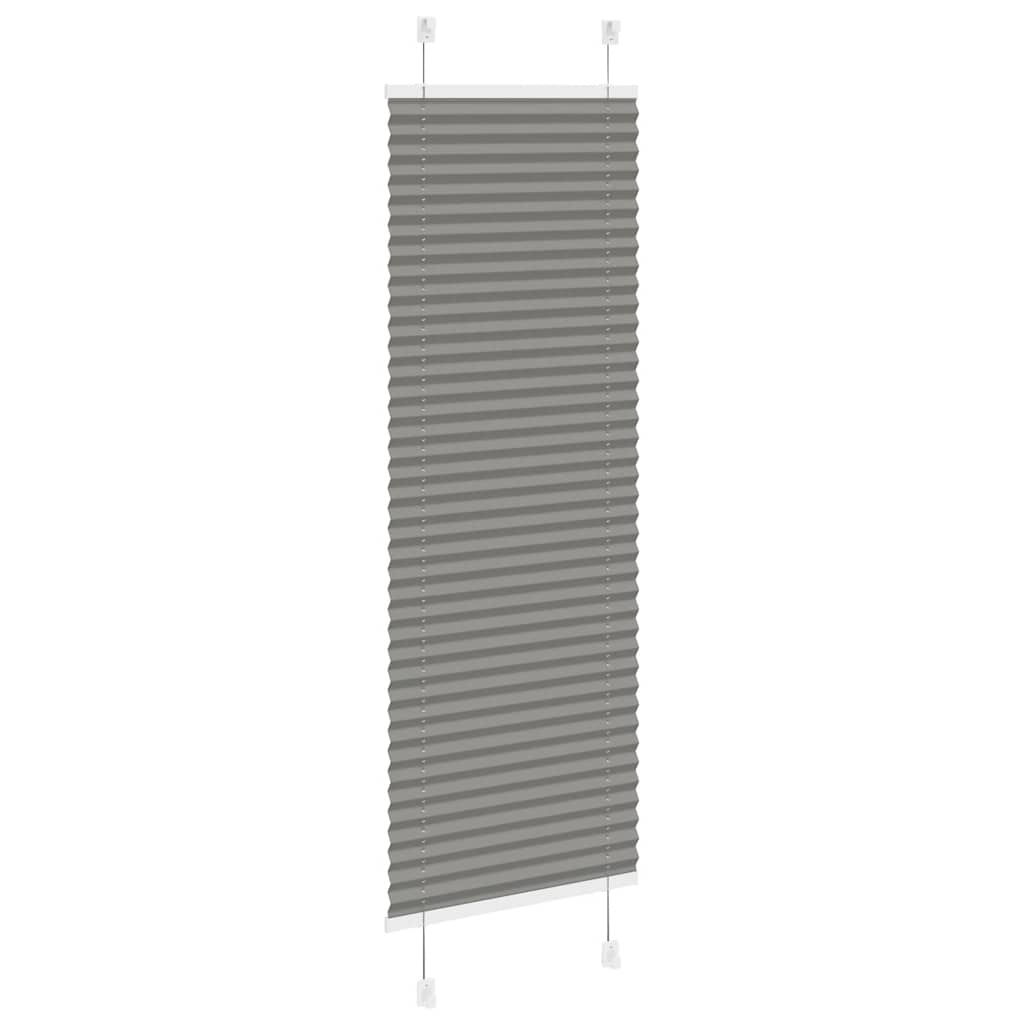 Plissee Anthrazit 50x100 cm Stoffbreite 49,4 cm Polyester