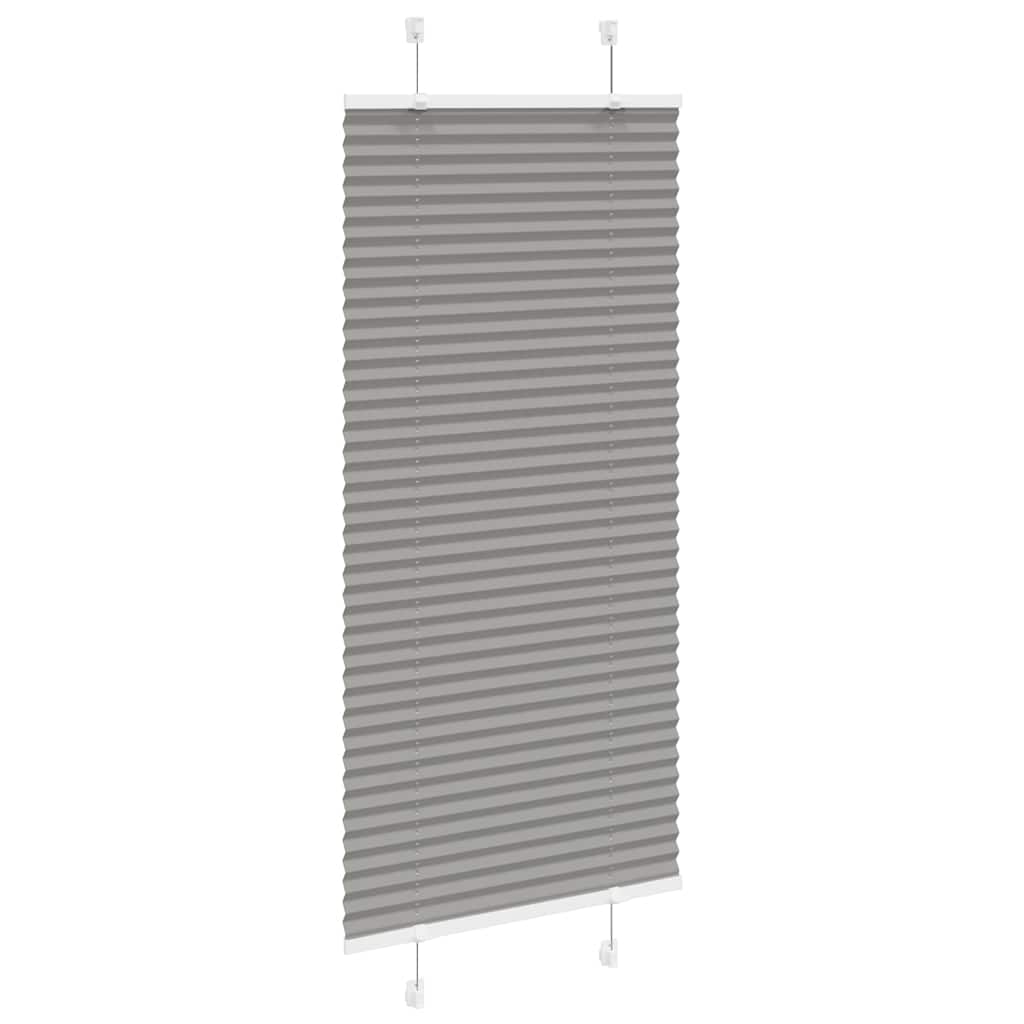 Plissee Anthrazit 55x100 cm Stoffbreite 54,4 cm Polyester