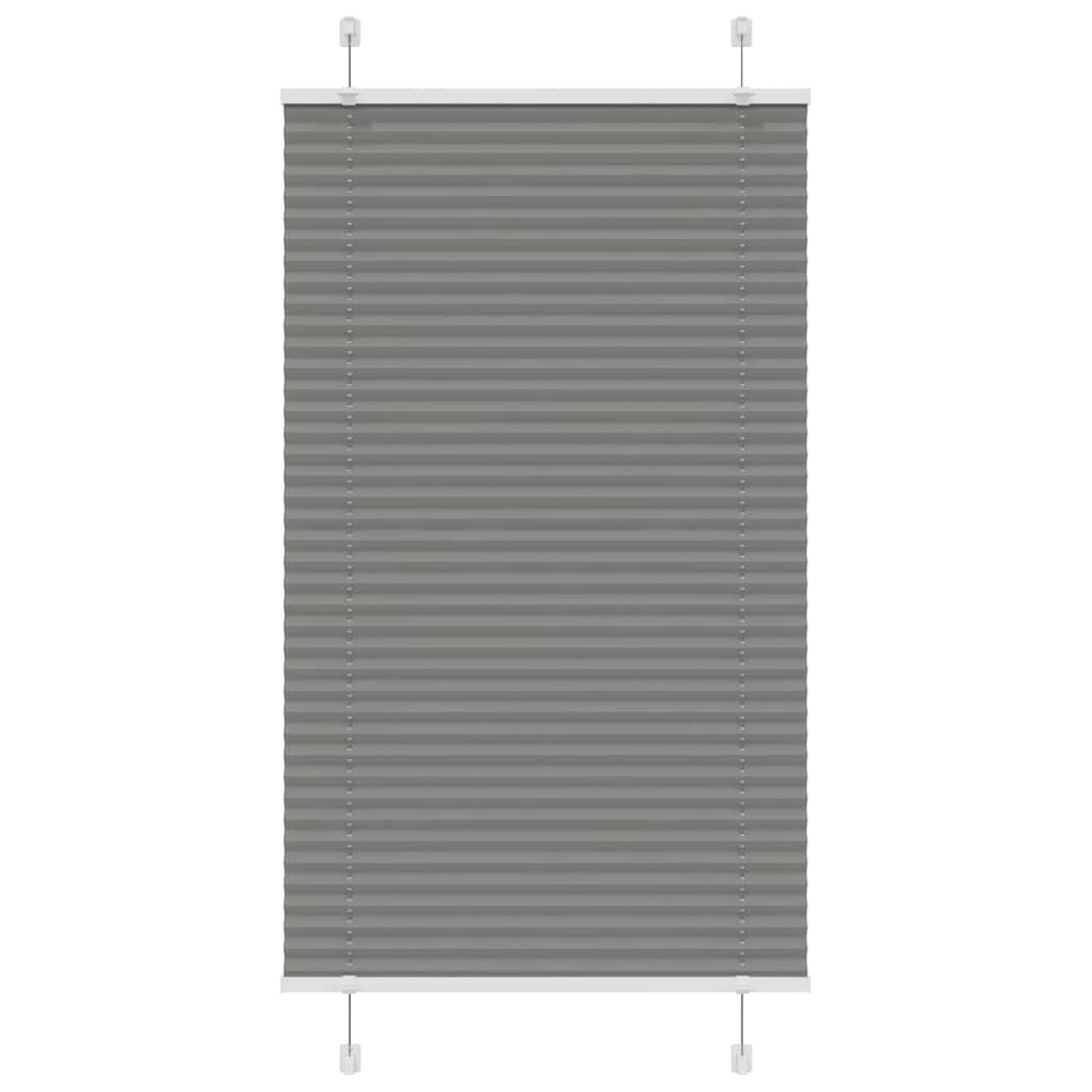 Plissee Anthrazit 70x100 cm Stoffbreite 69,4 cm Polyester