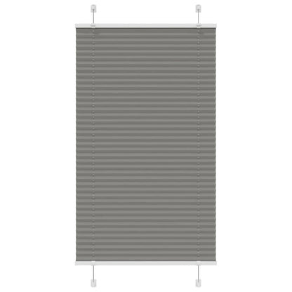 Plissee Anthrazit 75x100 cm Stoffbreite 74,4 cm Polyester