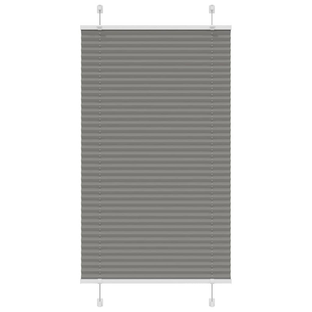 Plissee Anthrazit 80x100 cm Stoffbreite 79,4 cm Polyester
