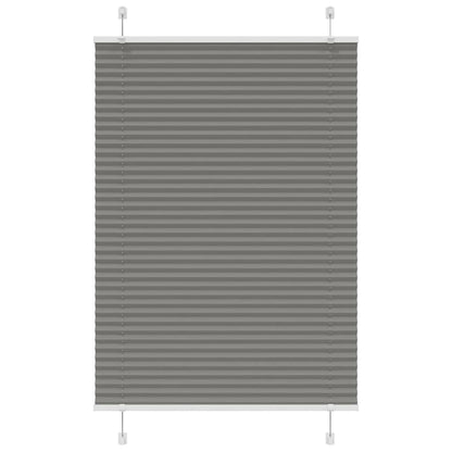 Plissee Anthrazit 95x100 cm Stoffbreite 94,4 cm Polyester