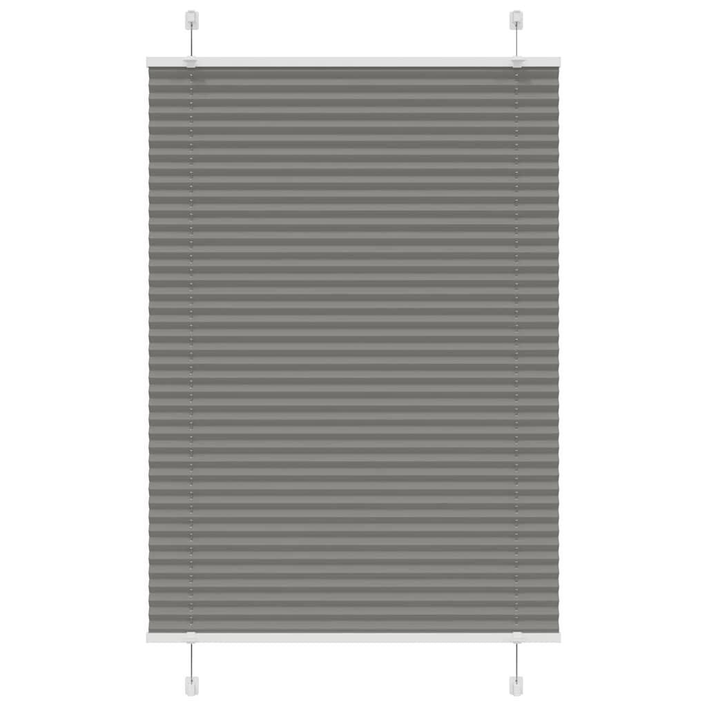Plissee Anthrazit 100x100 cm Stoffbreite 99,4 cm Polyester