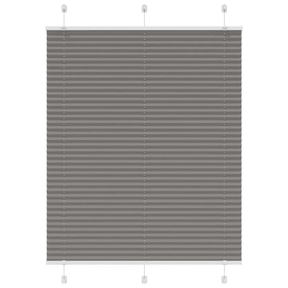 Plissee Anthrazit 105x100 cm Stoffbreite 104,4 cm Polyester