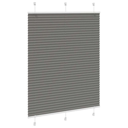 Plissee Anthrazit 105x100 cm Stoffbreite 104,4 cm Polyester