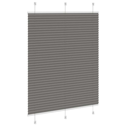 Plissee Anthrazit 105x100 cm Stoffbreite 104,4 cm Polyester
