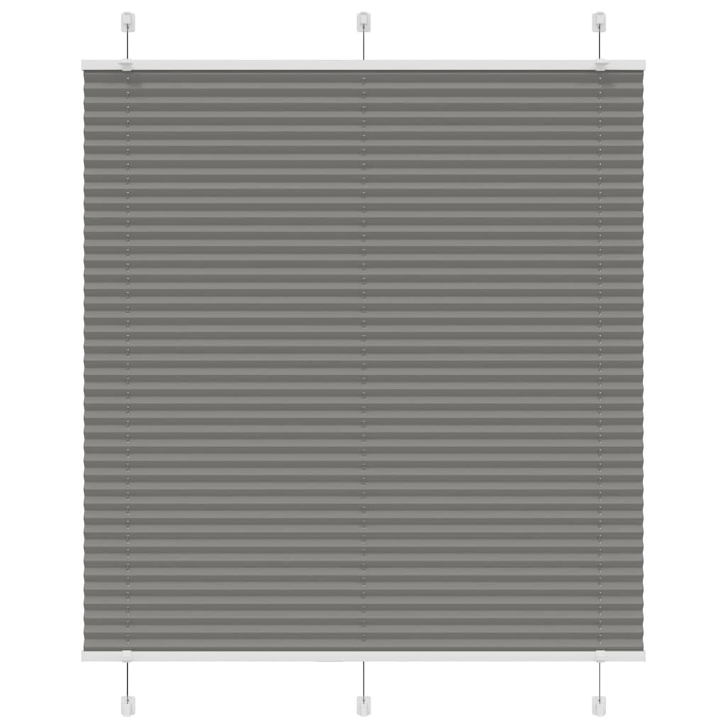 Plissee Anthrazit 120x100 cm Stoffbreite 119,4 cm Polyester