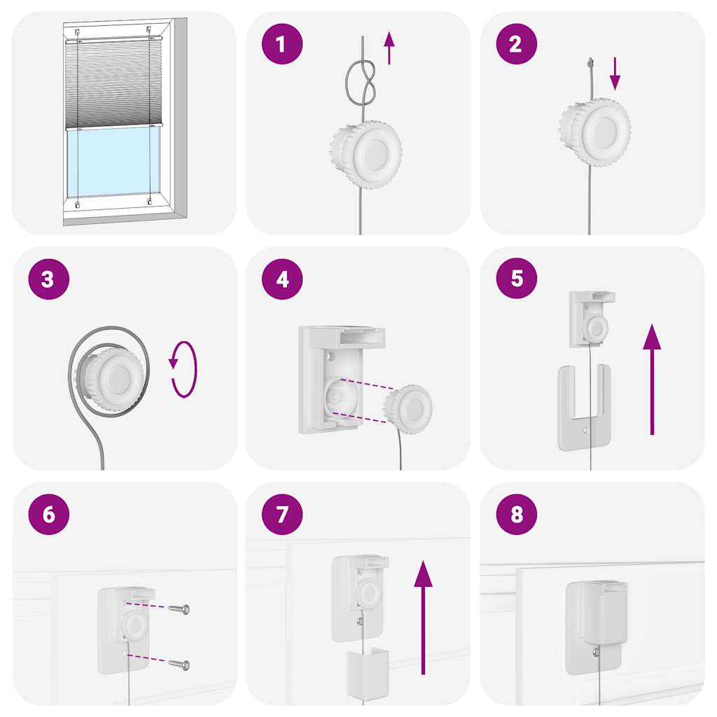 Plissee Anthrazit 120x100 cm Stoffbreite 119,4 cm Polyester