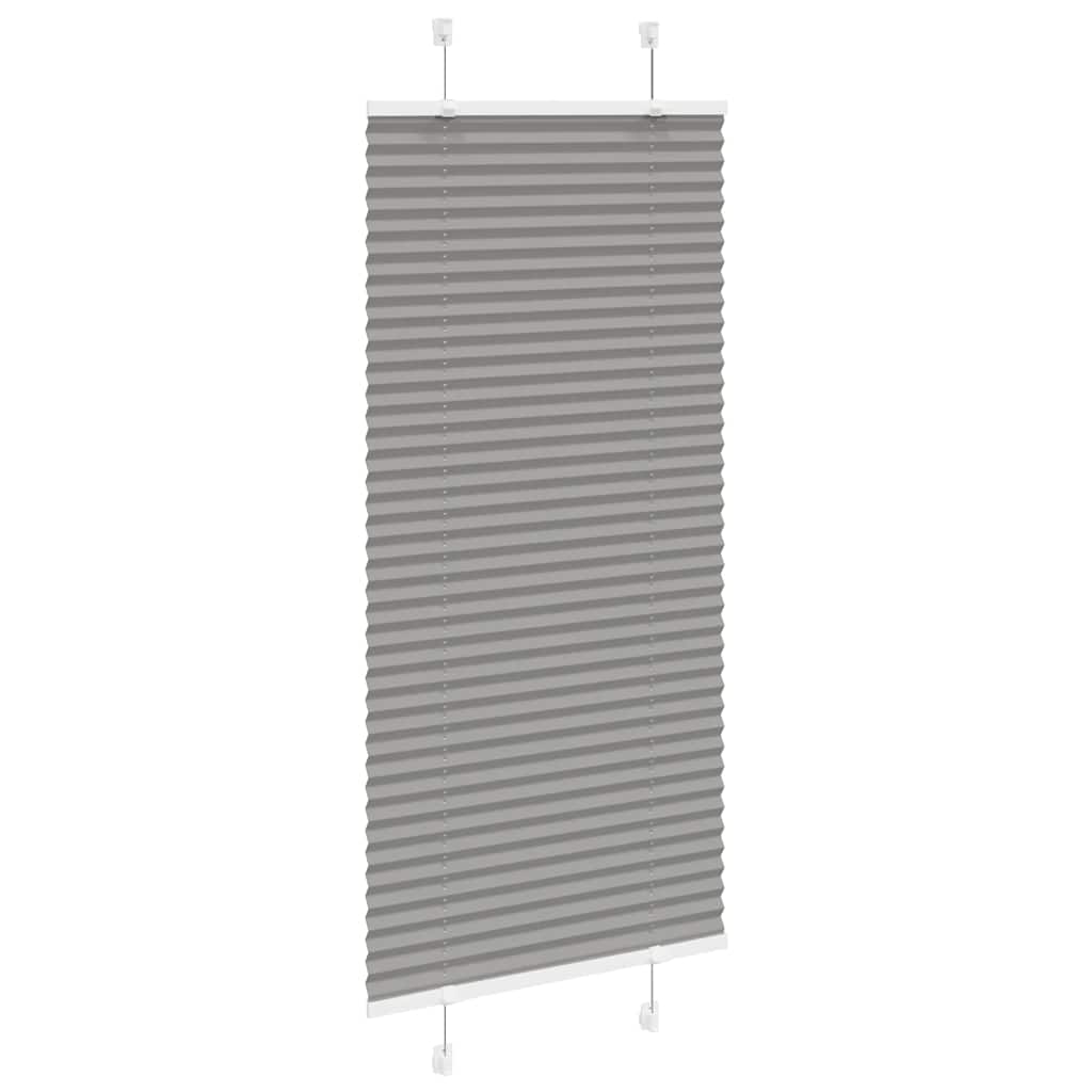 Plissee Anthrazit 60x150 cm Stoffbreite 59,4 cm Polyester