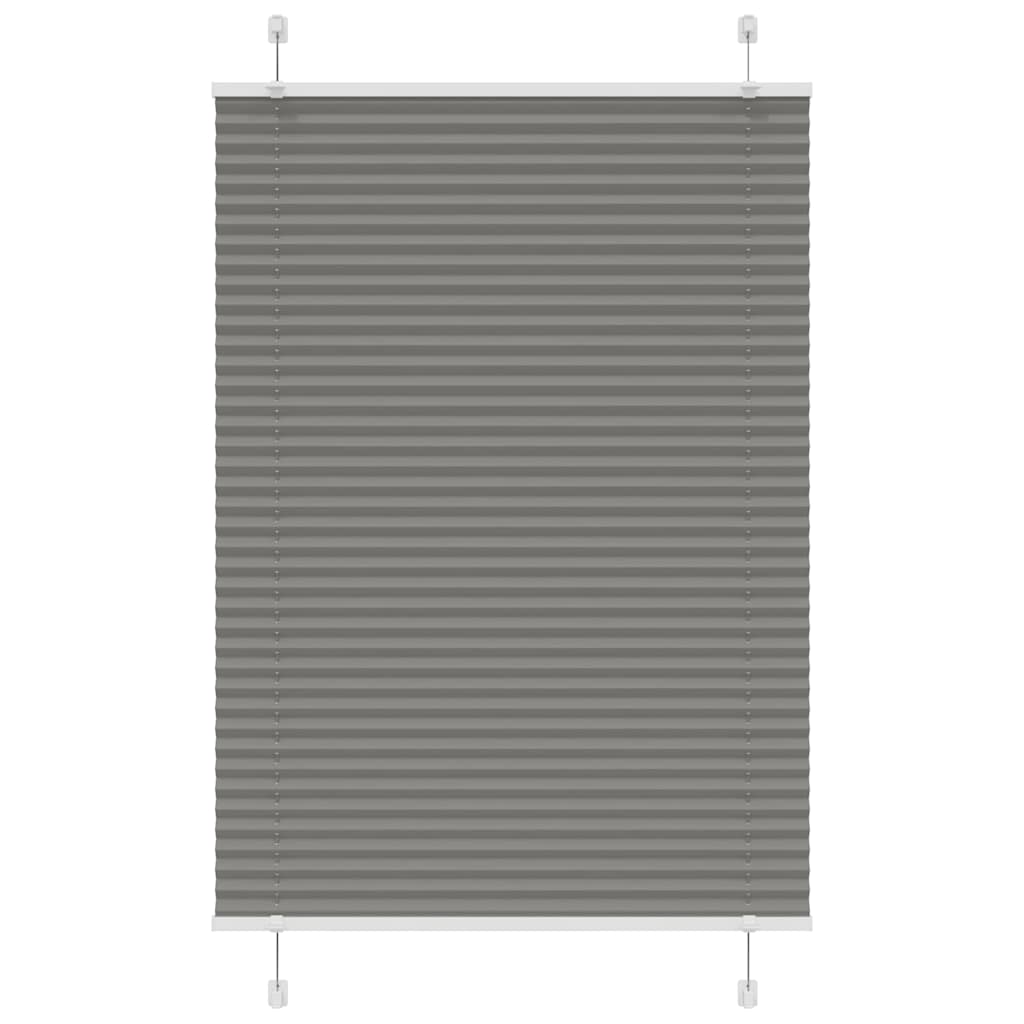 Plissee Anthrazit 85x150 cm Stoffbreite 84,4 cm Polyester