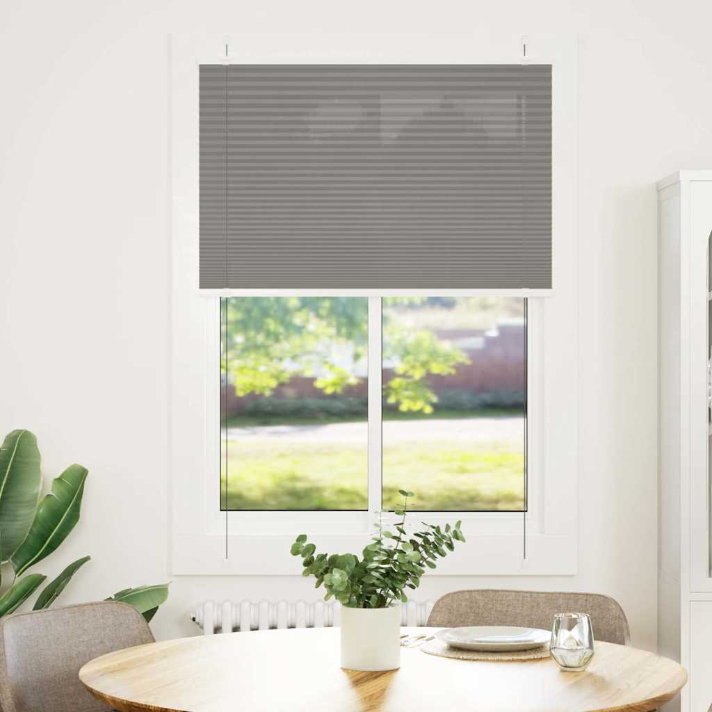 Plissee Anthrazit 100x150 cm Stoffbreite 99,4 cm Polyester