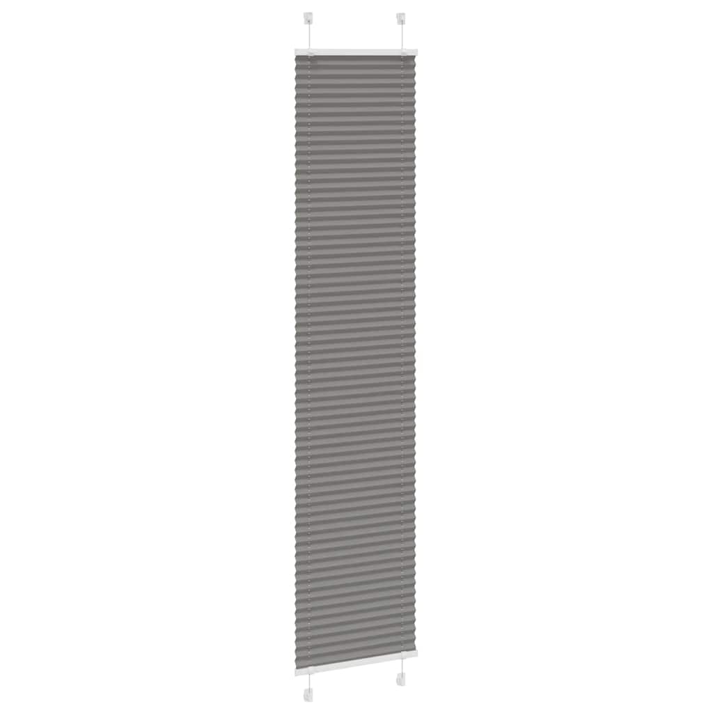 Plissee Anthrazit 45x200 cm Stoffbreite 44,4 cm Polyester