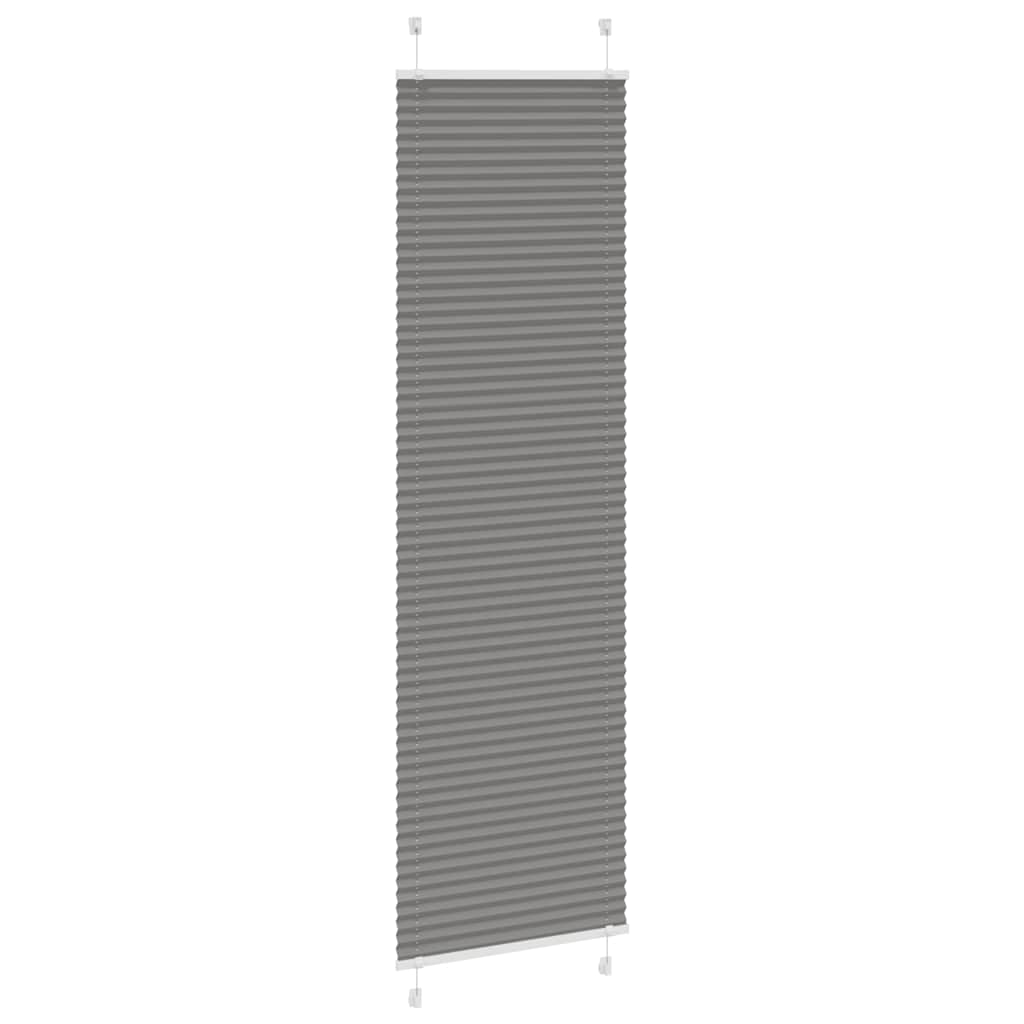 Plissee Anthrazit 55x200 cm Stoffbreite 54,4 cm Polyester