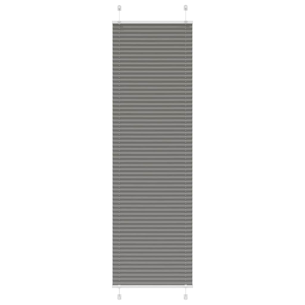 Plissee Anthrazit 60x200 cm Stoffbreite 59,4 cm Polyester